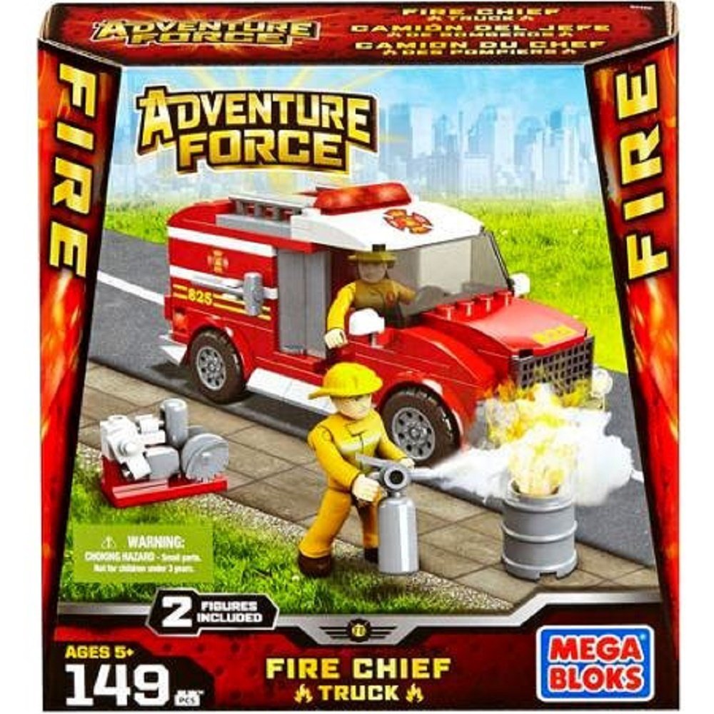 mega bloks fire truck rescue building set