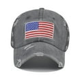 thumbnail image 4 of Xysaqa Unisex American Flag Baseball Cap Patriotic Mesh Cotton Distressed Trucker Hats Summer Outdoor Cap (1PC), 4 of 4