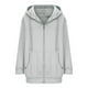 thumbnail image 5 of Chaquetas y abrigos casuales con capucha de manga larga Cárdigan con cremallera para mujer Abrigo tipo suéter con capucha Abrigo/chaqueta casual con capucha de manga larga Abrigo para mujer, 5 of 6