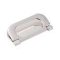 thumbnail image 5 of Uxcell 74x34x5mm Finger Flush Pull Handle Rectangle for Drawer Door Brushed Silver 3 Pack, 5 of 5