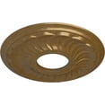 thumbnail image 3 of Ekena Millwork 11 3/4"OD x 3 5/8"ID x 1"P Blackthorn Ceiling Medallion (Fits Canopies up to 4 7/8"), Hand-Painted Pale Gold, 3 of 7