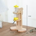 thumbnail image 5 of Vacemry Under $5 Wooden Water Bottle Holder, Adjustable Height Leak Proof Stand for Small Pets, Hamster Rabbit Guinea Pig Drinking Dispenser, Natural Wood Frame, 5 of 5