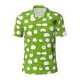 thumbnail image 2 of Daiia Funny Sheep Doing Yoga Pattern Men’s Polo Shirts,Solid Deck Shirt,Classic Fit, Breathable Cotton Polo for Casual and Sport Wear-Small, 2 of 7