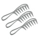 thumbnail image 1 of 3uds Pelo Peine Ancho Dientes, Anti Estático, para Rizado Pelo, Gris, 1 of 7