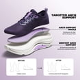 thumbnail image 4 of Women's Walking Shoes Cushion Running Tennis Comfortable Arch Support Breathable Lightweight Gym Workout Athletic Fashion Sneakers, 4 of 9