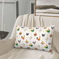 thumbnail image 5 of Lsque Funny Chicken Pattern Pillow Case – Soft & Cozy Throw Pillow Cover, Hypoallergenic Cushion Case for Sleeping Women with Envelope Closure-14"x20", 5 of 6