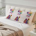 thumbnail image 4 of Happy Birthday Body Pillow Covers, Colorful Balloon Gifts Patterns Soft Breathable Throw Pillow Cases with Invisible Zipper, Decorative Pillowcase Pillows Protectors for Sofa Bed Couchair 20"x54", 4 of 9