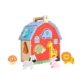 thumbnail image 1 of Casa clasificadora de formas, bloques de madera, interactiva, clasificación de formas de animales para niños, juguete de emparejamiento para niños de, 1 of 9