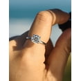 thumbnail image 2 of JEWELEGANT 2 Carat Solitaire Moissanite Engagement Ring, 18K White Gold Plated Gift Ring for Women, 2 of 7