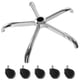 thumbnail image 1 of Frassie Silla de oficina de 28 pulgadas, base de metal de repuesto, resistente, 2500 libras, base universal para silla de computadora con 5 ruedas, 1 of 5