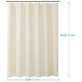 thumbnail image 2 of Forro de cortina de ducha de plástico de 72 x 72 pulgadas, cortinas de ducha de baño gruesas de color beige con piedras transparentes resistentes y agujeros de ojales Fason WMSS-26, 2 of 7