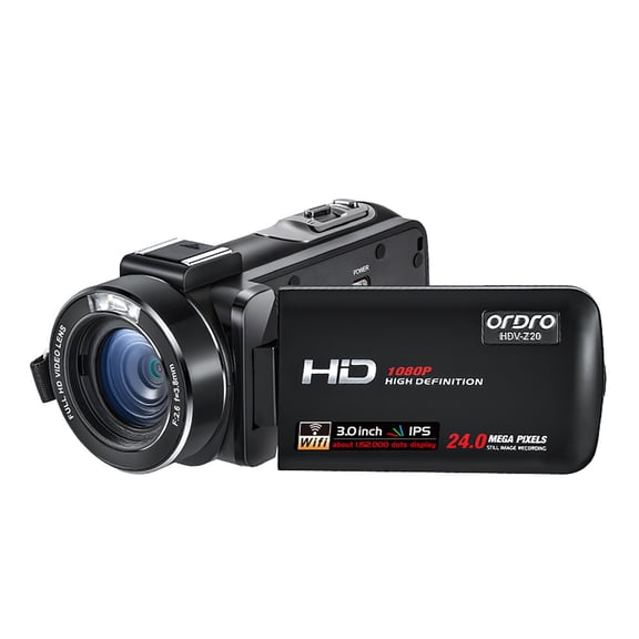 Pisexur - Videocámara para hombre, 1080P, 30 FPS, visión nocturna infrarroja, videocámara digital de 3,0 pulgadas con rotación de 270 grados, pantalla IPS, aumento de 16X, con 1 batería. Electrónica