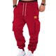 thumbnail image 2 of Pantalones cargo rectos para hombre: cintura ajustable, múltiples bolsillos, tejido elástico. Pantalones duraderos para actividades al aire libre., 2 of 8