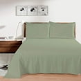 thumbnail image 2 of Flat Bed Sheet 100% Egyptian Cotton [ Sage Solid - Califonia King Size] Breathable, Easy to Wash 800 Thread Count 3Pc Flat Sheets - 108 Inches x 110 Inches, 2 of 5