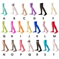 thumbnail image 2 of Sonducket 4X 32cm Calcetines hasta el muslo Antideslizantes Estilo preppy Botas de calcetín Medias hasta el muslo para diario Fiesta de Type3 NO3, 2 of 6