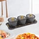 thumbnail image 2 of Plato para servir aperitivos de frutas secas, bandeja para servir condimentos, decoración de mesa, plato multiusos para aperitivos para fiesta, fruta, Gris, 2 of 10