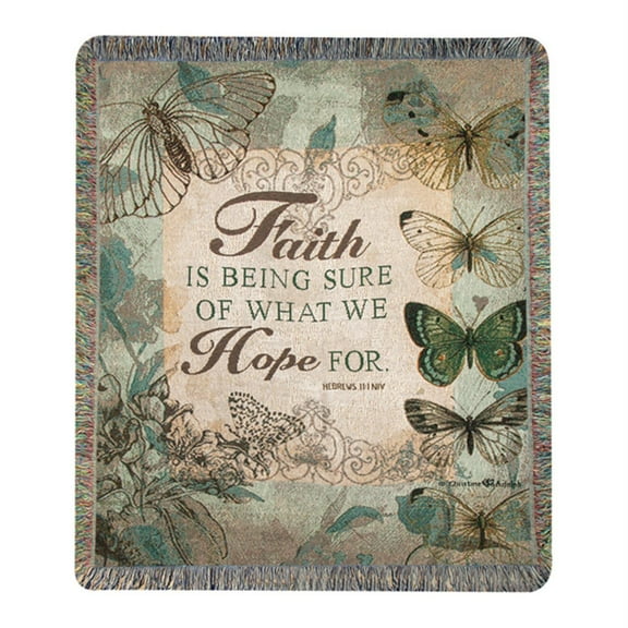 ArtFuzz Faith Is Being Sure Ca50X60 Tapestry Throw 50X60