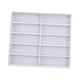 thumbnail image 5 of Organizador de gafas de sol, caja de almacenamiento para gafas, artículos decorativos de colección, 10 ranuras para gafas Blanco, 5 of 9