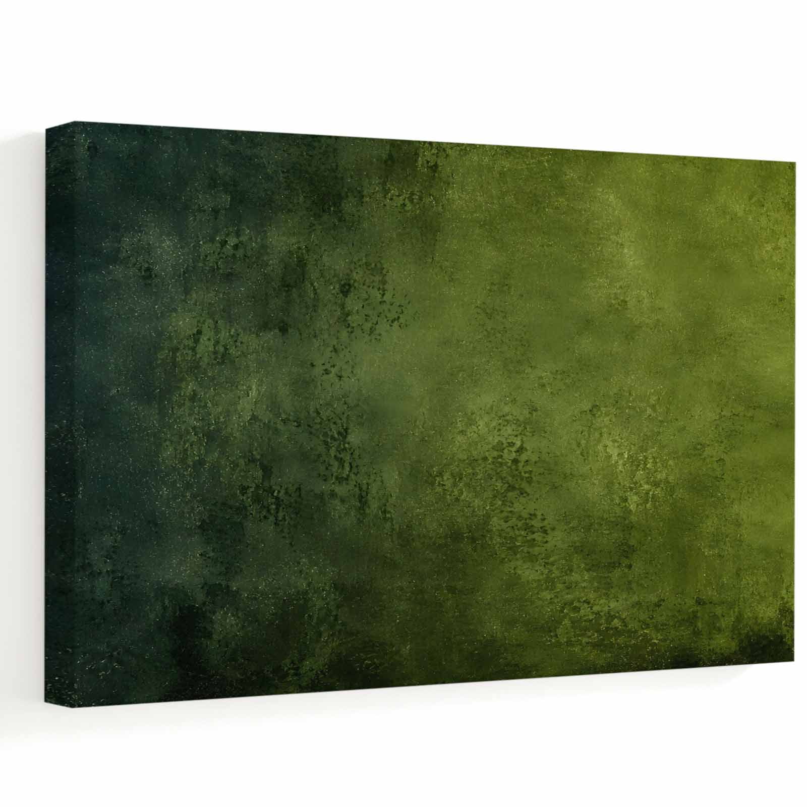 Olive Green Ombre Canvas Wall Art 30 x 20 Vintage Moss Forest Green Black Rustic Boho Frame Picture Prints Ready to Hang Waterproof Artwork Decor for Living Room Above Sofa Bedroom Office