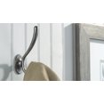 thumbnail image 2 of Richelieu RH1473021143 5-1/16" Double Metal Coat Hook - Nickel, 2 of 4