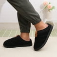thumbnail image 6 of Ecetana Mens Slippers Cozy Memory Foam Scuff Slippers Casual Slip On Warm House Shoes, 6 of 6