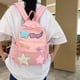 thumbnail image 4 of Mochila Kawaii para mujer Mochila estética para niñas con estampado de estrellas Mochila de viaje (rosa), 4 of 7