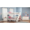 thumbnail image 3 of Leo & Lacey Full Over Full Staircase Bunk Bed in White, 3 of 4