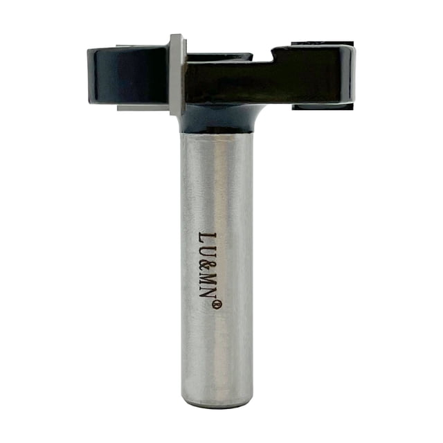CNC Spoilboard Surfacing Router Bit,4 Wing 3 inch Cutting Diameter, 1/2 inch Shank,Carbide Tipped Slab Flattening Bit for Woodworking