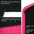 thumbnail image 6 of eing All Weather Pu Leather Floor Mats for Car SUV & Truck - 5 Pack/Set (Front & Rear), Heavy Duty Protection,Crown Car Floor Cushion,Pink, 6 of 7