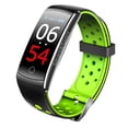 thumbnail image 2 of Q8S Reloj inteligente con oxígeno en sangre IP68 Reloj de pulsera de TPU con presión arterial resistente al agua con frecuencia cardíaca y fitness Yuarrent DZ5318-03B, 2 of 2