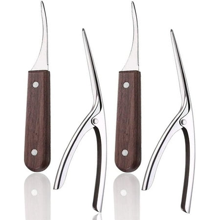 

Shrimp Deveiner Tool and Peeler Stainless Steel Prawn Peeler Shrimp Cleaner Knife Shrimp Tool Set of 4
