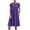 Purple dresses for women 2023, variant on Wycnly Womens Dresses Casual Pocket Loose Smocked Swing Tunic Tshirt Knee-Length Dresses Short Sleeve Round Neck Solid Midi Summer Dress Khaki S Clothes