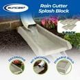 thumbnail image 2 of Suncast SB24 Decorative Rain Gutter Downspout Splash Block, Light Taupe (5 Pack), 2 of 7