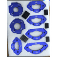 thumbnail image 3 of Inner/Outer Corner RT Gauge Electric Router Cutting Fillet Template Wood Board Chamfering Pocket Positioning Mold,7 * Trimmer arc chamfer positioning tools,Blue, 3 of 6