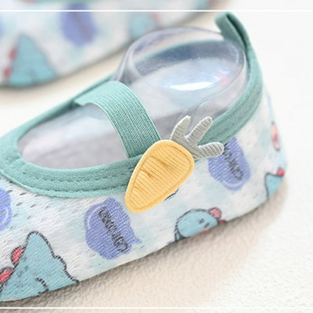 

Cathalem Boots Swim Boys Cartoon Baby Water Non-Slip Barefoot Shoes Socks Shoes Kids Girls Baby Girls First Walking Shoes Green 12 Months