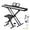 Black, variant on Ktaxon Digital Piano 88-Key Semi-Weighted Action, Electronic Keyboard Set with X Stand, Bench, 3-Pedal Unit for Beginners, Black
