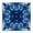 Blue Tie Dye Symmetry_v1, variant on Stupell Industries Geometric Mosaic Pattern Abstract Painting Wrapped Canvas Art Print Wall Art, 17 x 17