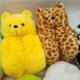 thumbnail image 2 of Sonducket Zapatillas antideslizantes de oso de peluche para mantener el calor, calzado térmico para niñas, zapatillas de animales para interiores, Calzado Amarillo, 2 of 6