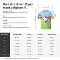 thumbnail image 5 of Lsque Sanrio print Men's Cuban Collar Short Sleeve Shirt Summer Beachwear Casual Button Down Fashionable Vacation Leisure Shirt-Small, 5 of 7