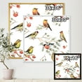 thumbnail image 4 of Designart 'Forest Birds Sitting On Branches' Traditional Framed Canvas Wall Art Print, 4 of 5