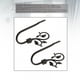 thumbnail image 4 of 2 ganchos para colgar cortinas con borlas en forma de hoja de parra para colgar ropa y abrigos Negro, 4 of 9