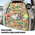 thumbnail image 5 of Naloa Fruits Peach1 2Pcs Anti-Kick Back Seat Cover Kick Mat, Car Seat Protector with 3 Storage Pockets, 5 of 8