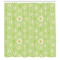 thumbnail image 3 of Ambesonne Yellow and Green Shower Curtain, Spring Daisy, 69"Wx84"L, Pistachio Green Marigold, 3 of 3