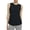 Black, variant on Yoga Top Short Sleeved Curved Women's Running Sports Fitness Loose Fitting Casual T Shirt with Bottom Business Shirts Women Push up Top Long Top for Women Cleavage Cover Satin Top Cropped
