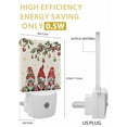 thumbnail image 3 of Christmas Night Lights Auto Sensor Gnomes Plug-in LED Nightlights Dusk to Dawn for Living Room, Bedroom, Bathroom, Hallway, Stairways Wall Decor, Christmas Balls Berry Snowflake Linen Night Light, 3 of 9