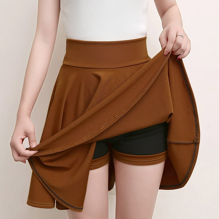 Brown golf skirt hotsell