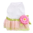 thumbnail image 1 of Breathable Lace Skirts Small Dog Pet Dress Skirt Clothes Summer Apparel Costume, White, XL, 1 of 7