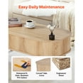thumbnail image 6 of KFFKFF 39.4 in Lift Top Coffee Table, Oval Wooden Coffee Table with Hidden Storage Compartments, Mid-Century Design Center Table with Lift-Up Top for Living Room or Office, Easy to Assemble, 6 of 9