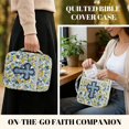 thumbnail image 5 of ZUXONGSY Floral Cross Print Quilted Bible Cover for Women Girls Large Bible Carrying Case with Handles Durable Christian Study Supplies Gifts, 5 of 7