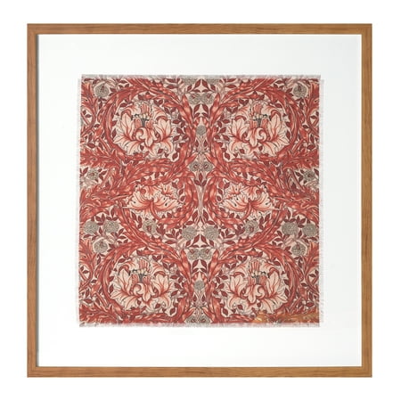 Crystal Art Gallery Linen William Morris Traditional Framed Wall Art Print, Reds